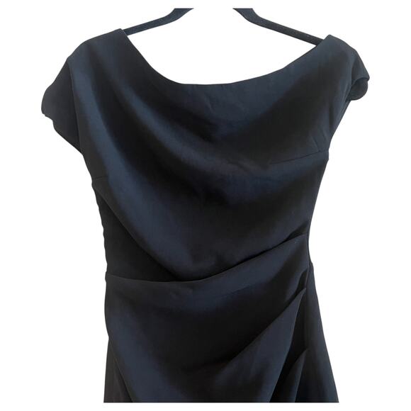 Bardot Lelita Ruched Asymmetrical Neck Mini Dress Black Size XS - Picture 3 of 9